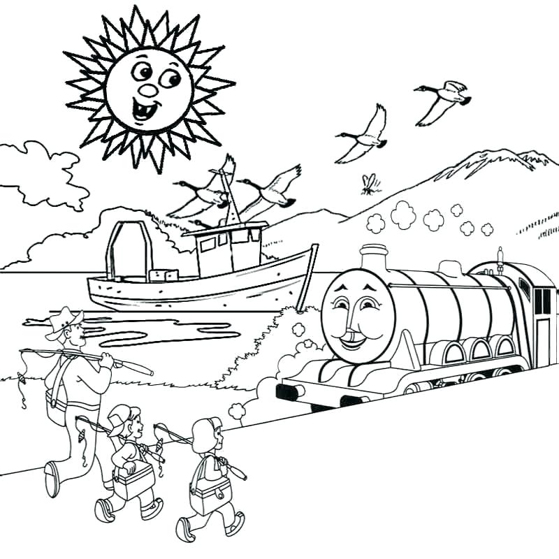 800x800 Scenery Coloring Pages Winter Scenery Coloring Pages