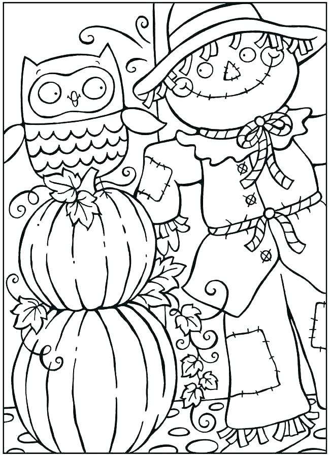650x900 Kindergarten Fall Coloring Pages Free Printable For Kids Color