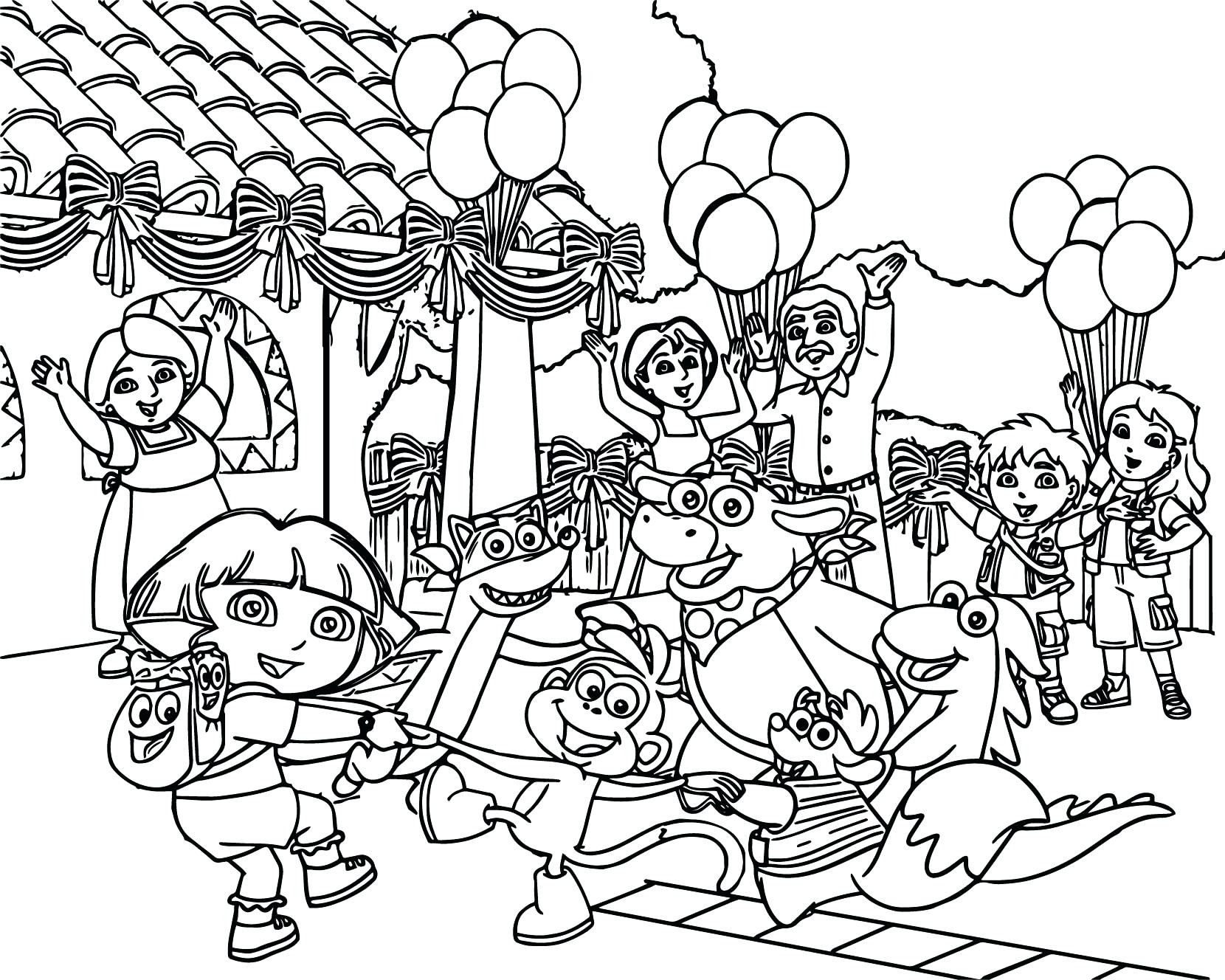 1660x1328 Dora And Friends Grown Up Coloring Pages Meet Best Page Playing