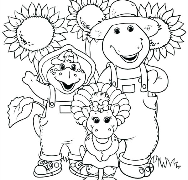 600x576 Baby Bop Coloring Pages Barney And Baby Bop Coloring Sheets March