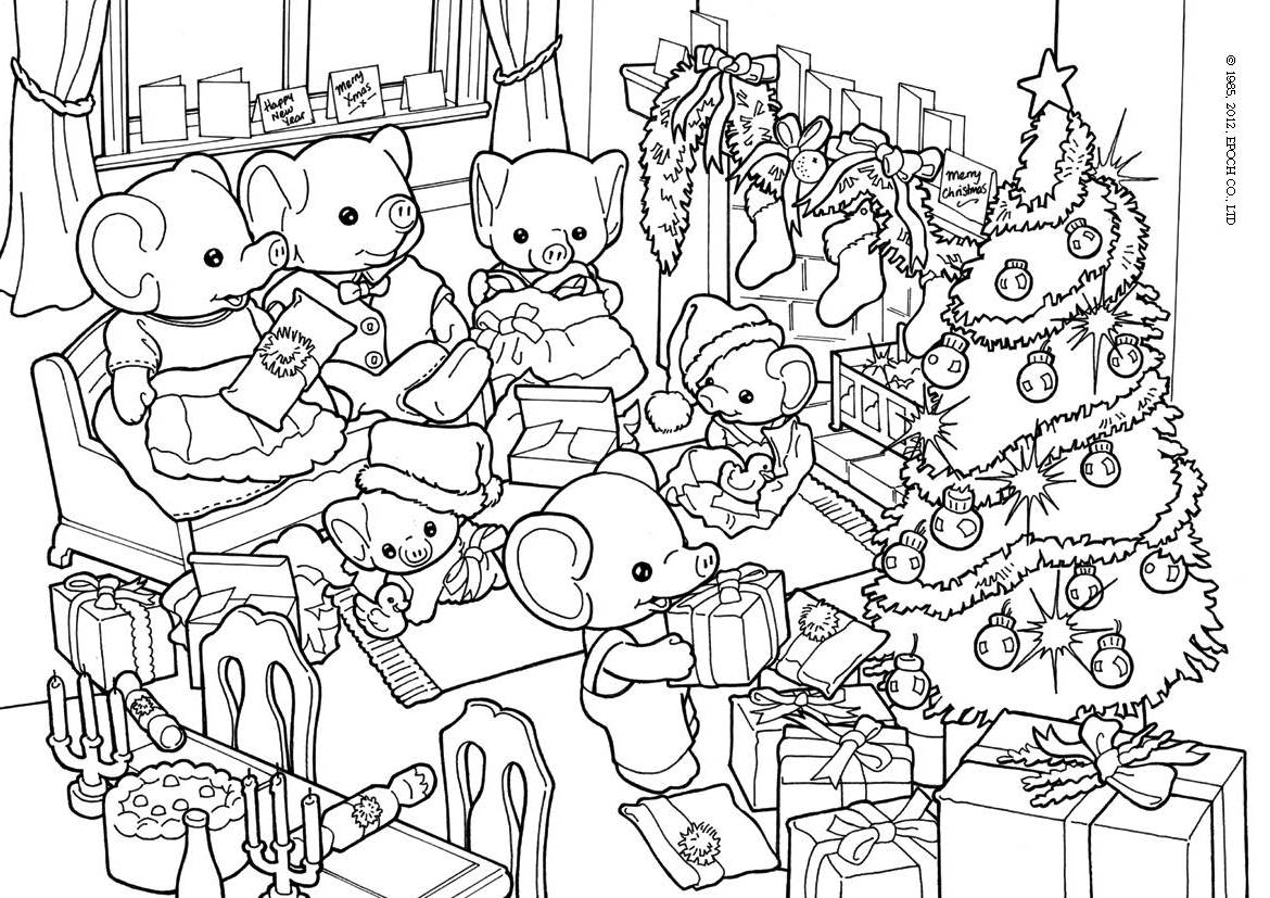 1170x827 Sylvanian Families Coloring Pages