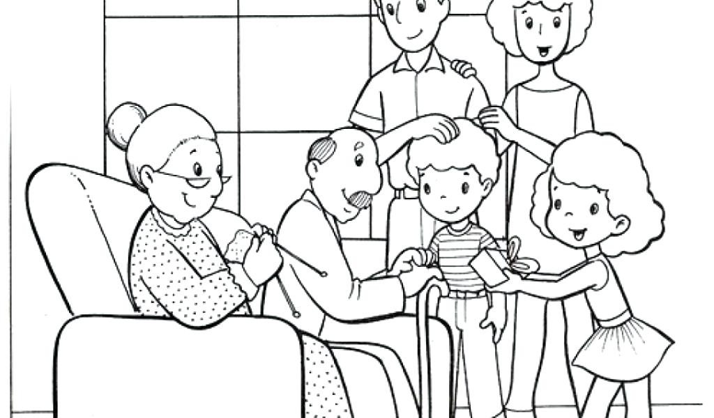 1024x600 Coloring Pages Of Families Awesome Family Coloring Pages