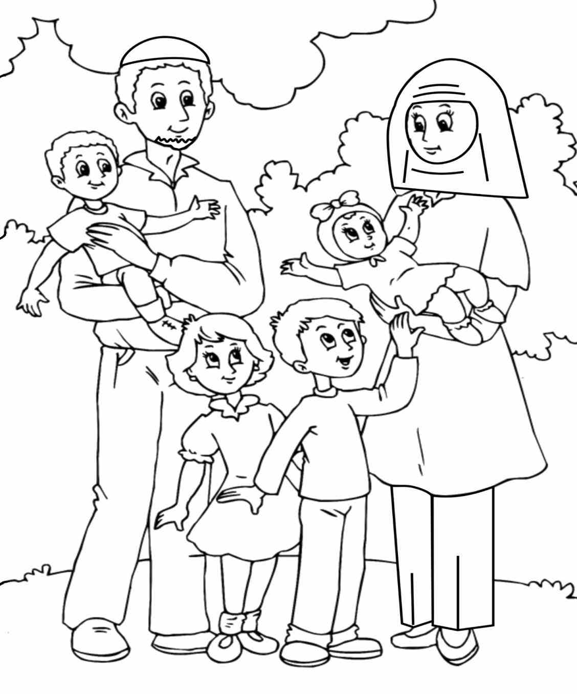 1128x1356 Fortune Family Coloring Pages Printable Page Pages Of A Family