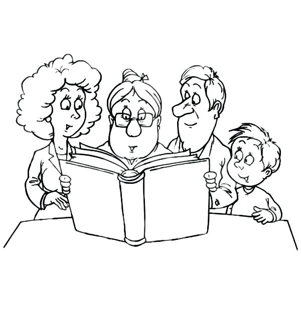 600x627 Holy Family Coloring Page Family Coloring Pages With Perfect Joint