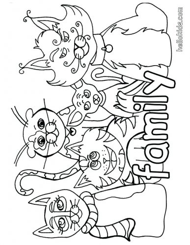 387x500 Coloring Pages ~ Family Coloring Pages Awesome My For Kids