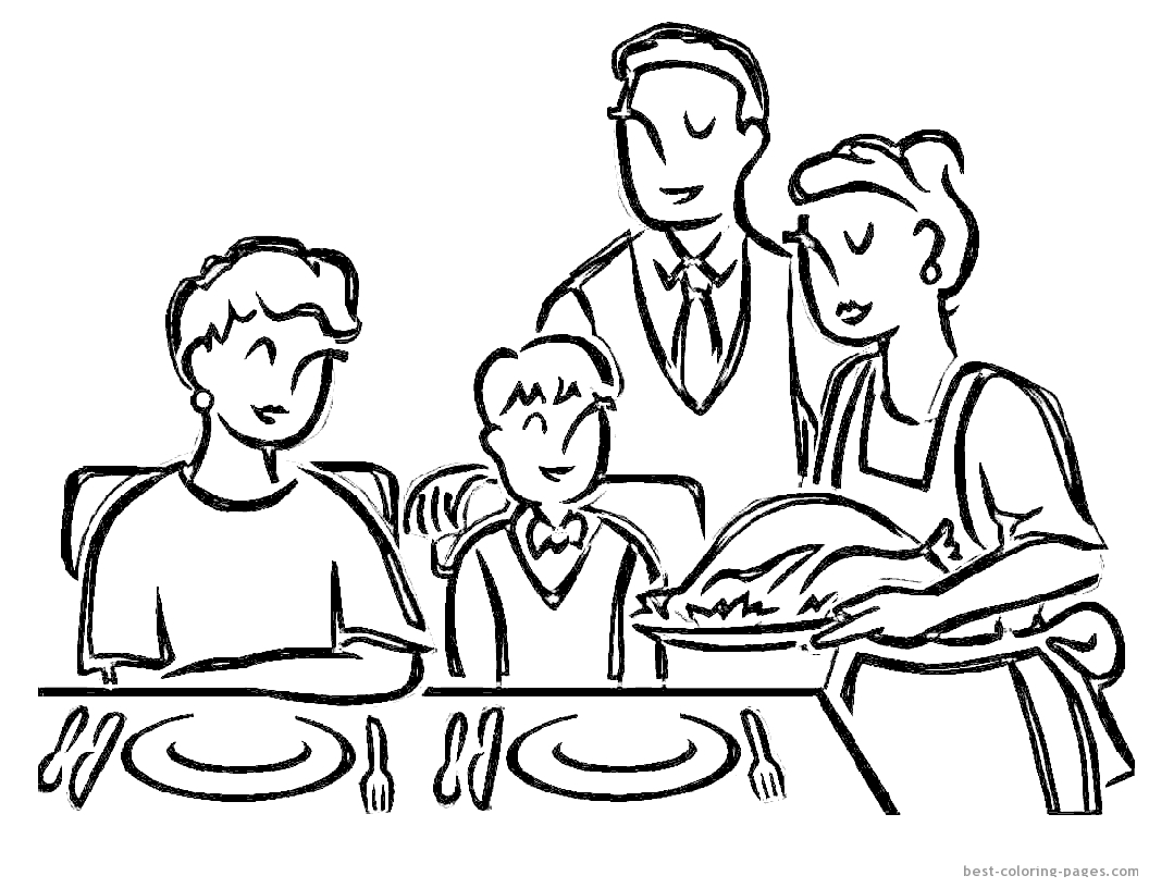 1056x816 Thanksgiving Cooked Turkey Coloring Pages