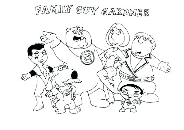 600x424 Printable Family Guy Coloring Pages For Kids Printable Family Guy
