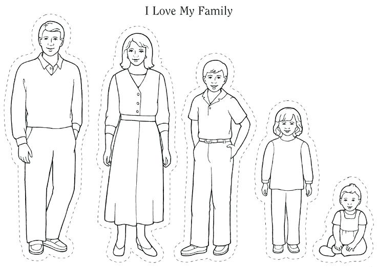 736x522 Family Coloring Pages Coloring Pages Of Family Members Family