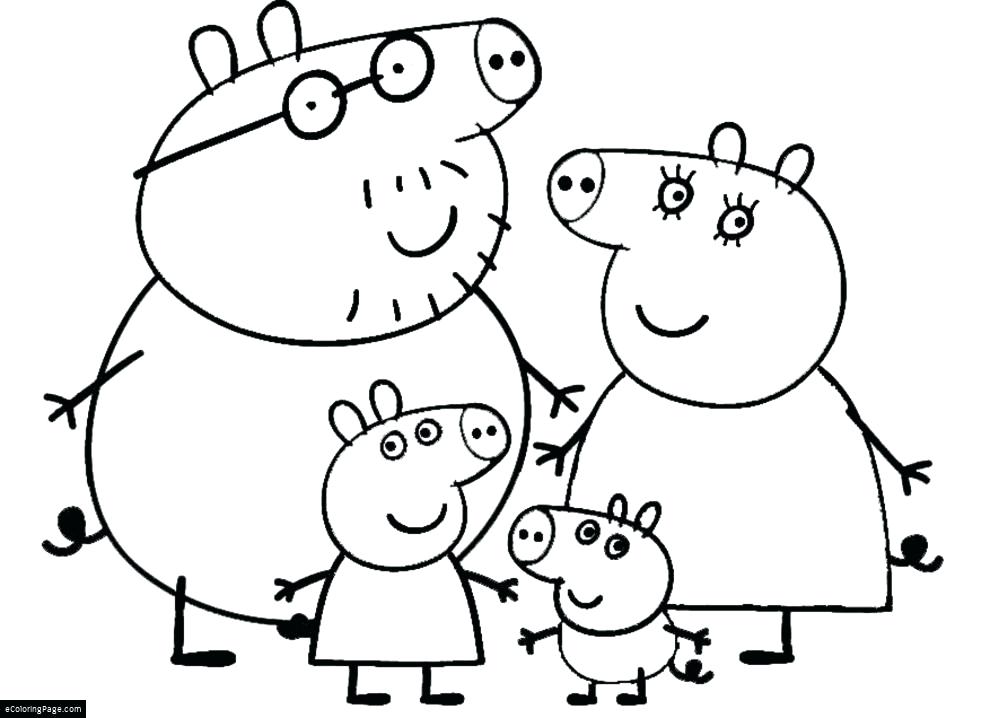 990x718 Family Coloring Page