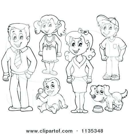 450x470 Coloring Pages Of Family Members Family Coloring Sheets Family