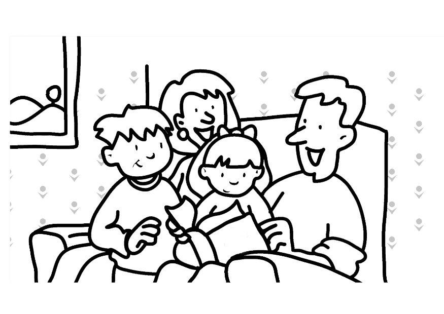 875x620 My Family Coloring Pages