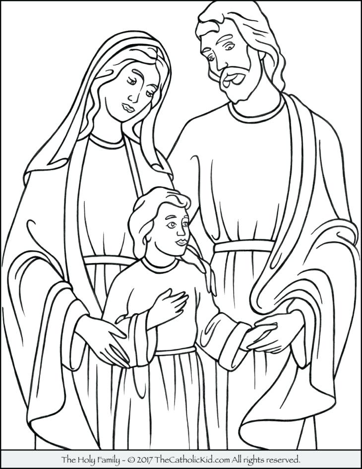 730x945 Family Coloring Page Holy Family Coloring Page Holy Family