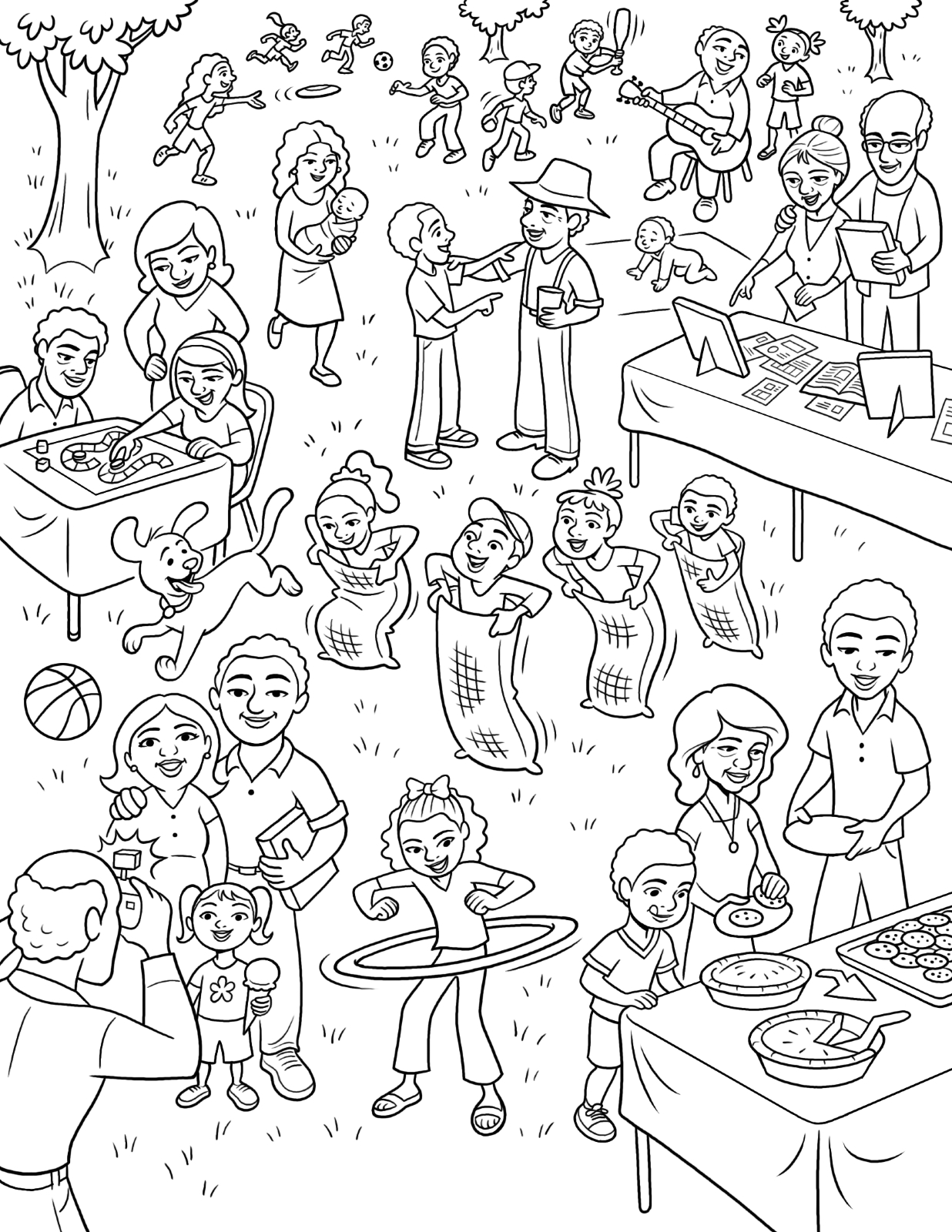 1236x1600 Family Reunion For Lds Coloring Pages