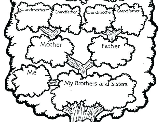 Family Tree Coloring Page