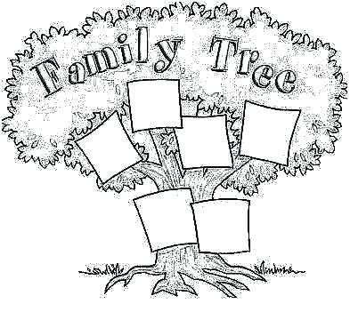 393x369 Family Tree Coloring Page Family Tree Coloring Pages Printable