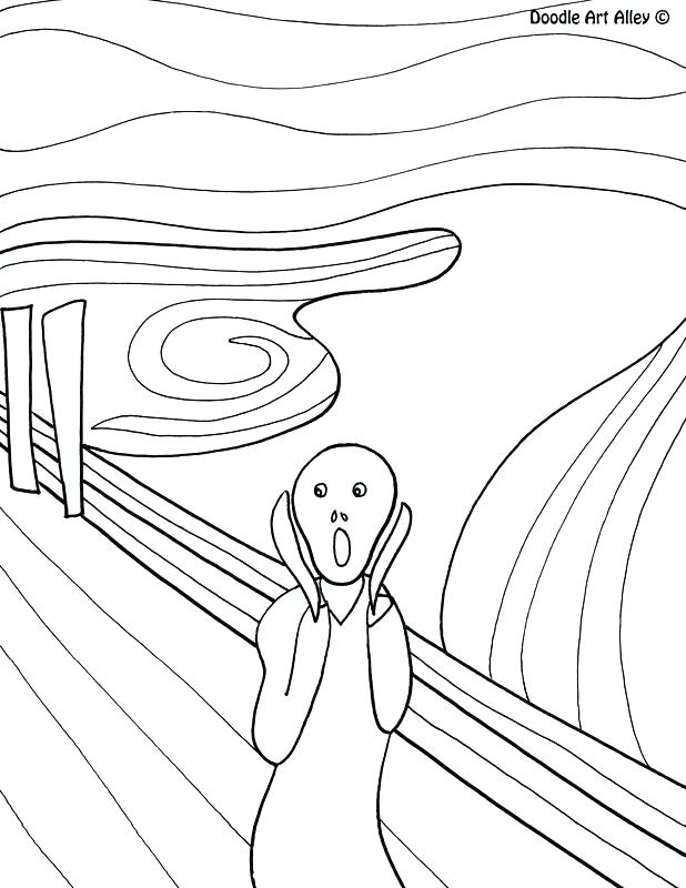 618x800 Idea Famous Artists Coloring Pages And Picture 38 Famous Art