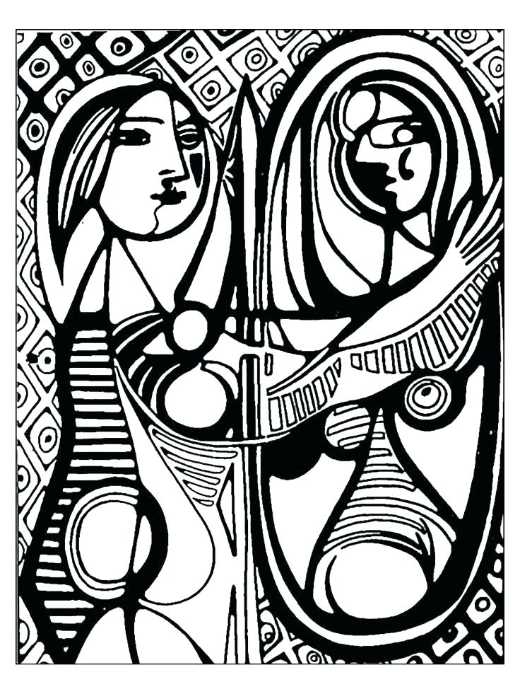 736x981 Famous Artist Coloring Pages