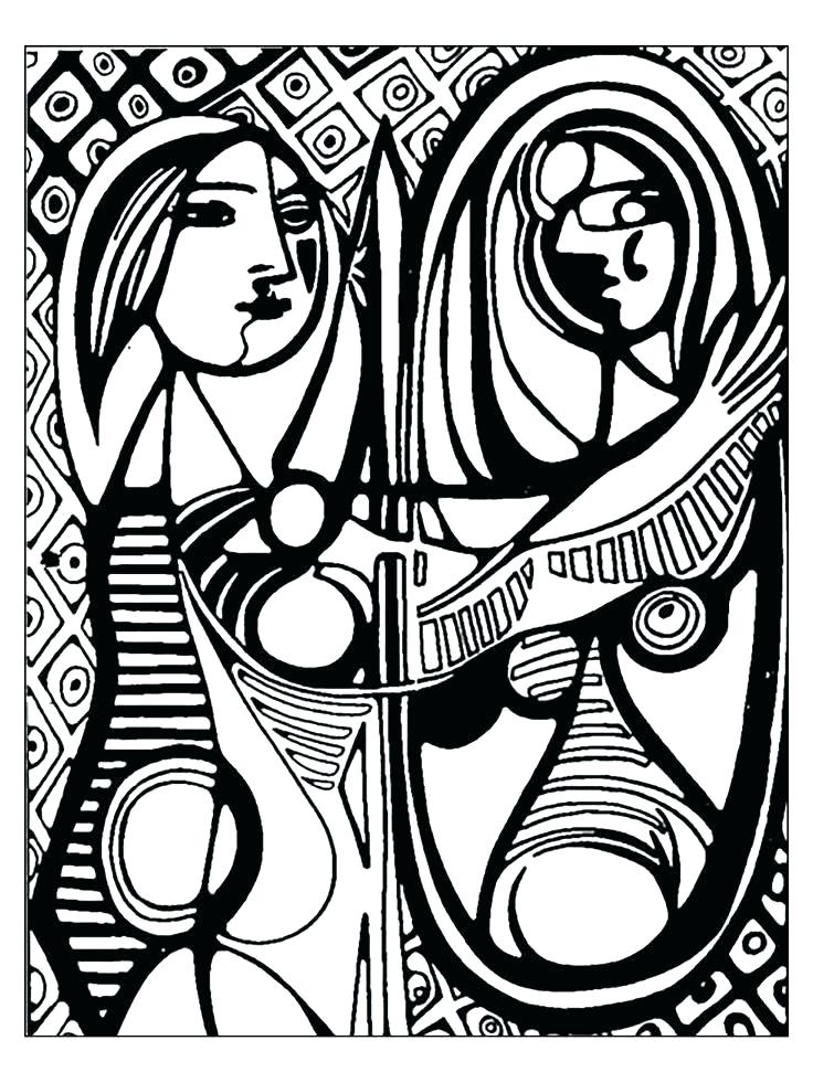 736x981 Famous Artist Coloring Pages Famous Artwork Coloring Pages Famous