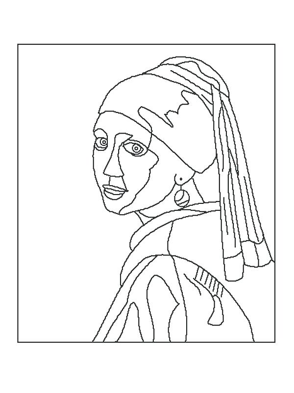 600x800 Artist Coloring Pages Famous Art Coloring Pages Artist Coloring