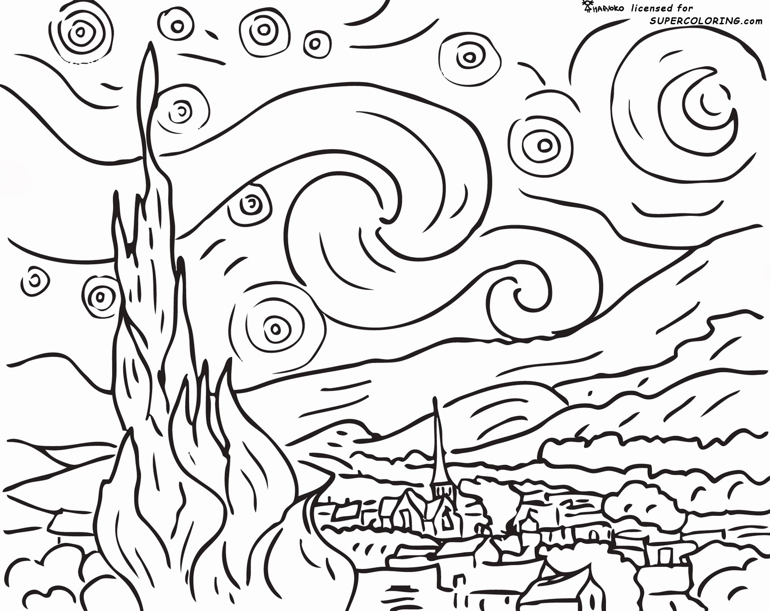 1512x1200 Unique Coloring Pages Of Famous Paintings 60 On And Ahmedmagdy
