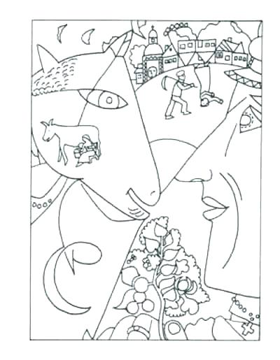 400x515 Famous Paintings Colouring Pages Coloring For L Artists Fa