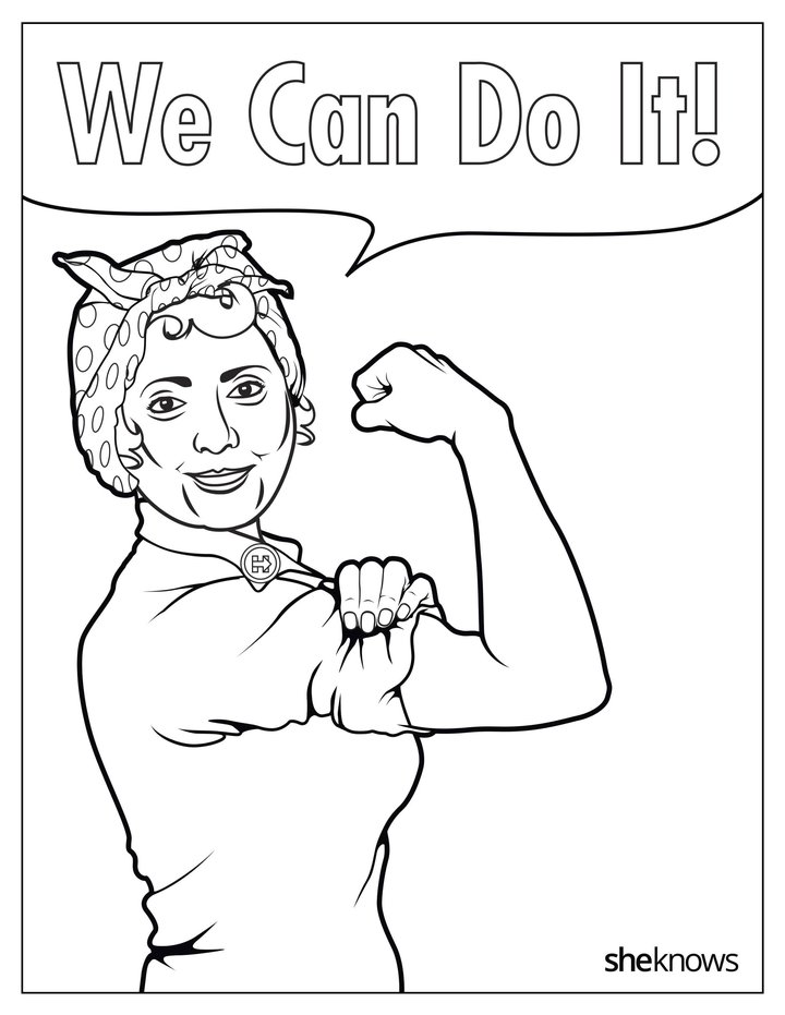 720x931 16 Fabulous, Famous Women Coloring Pages For Kids Women'S
