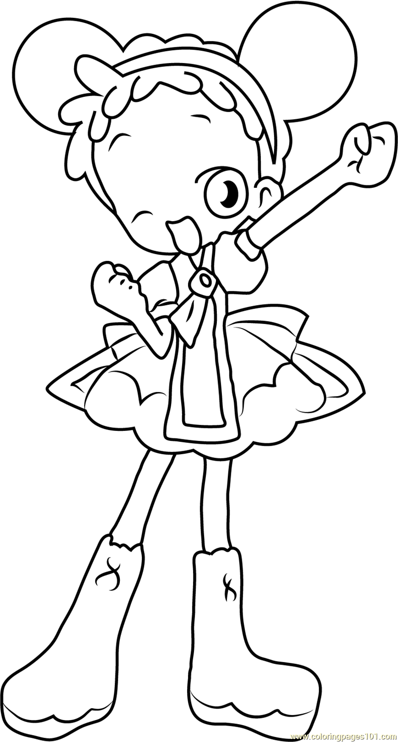 800x1493 Doremi Harukaze Fan Coloring Page