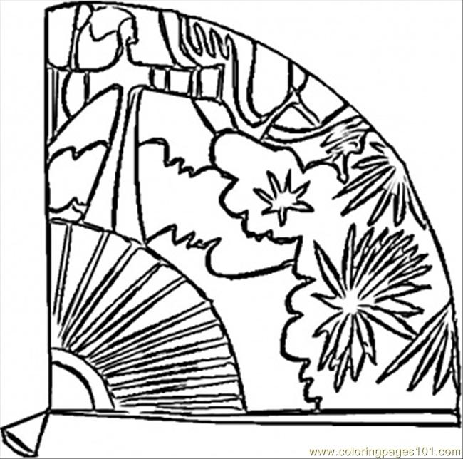 650x644 Fan Coloring Page