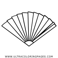 200x200 Fan Coloring Page