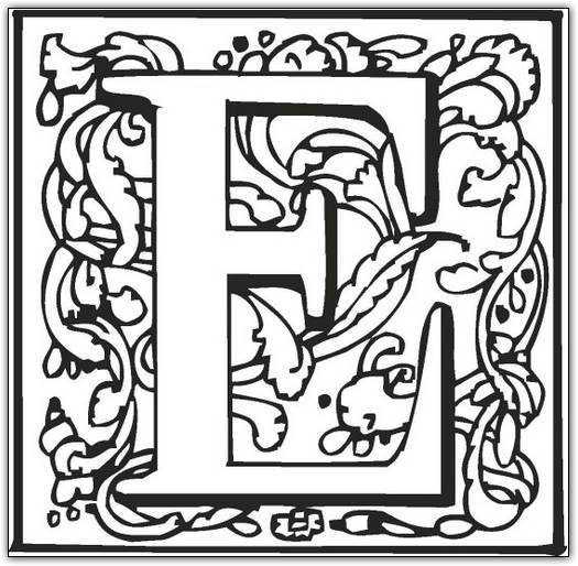 525x514 Fancy Alphabet Letters Colorin