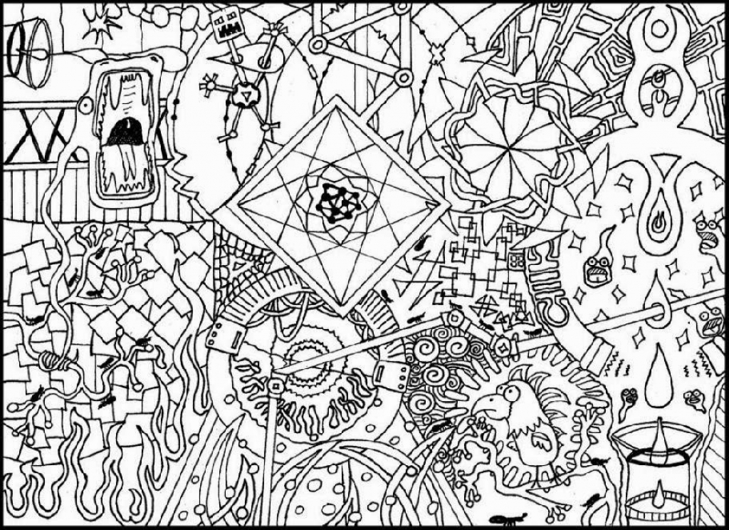 1024x744 Stylist Design Free Coloring Pages For Adults Printable Hard