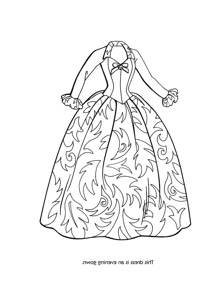 736x981 Dress Coloring Page Coloring Pages Of Fancy Dresses High Quality