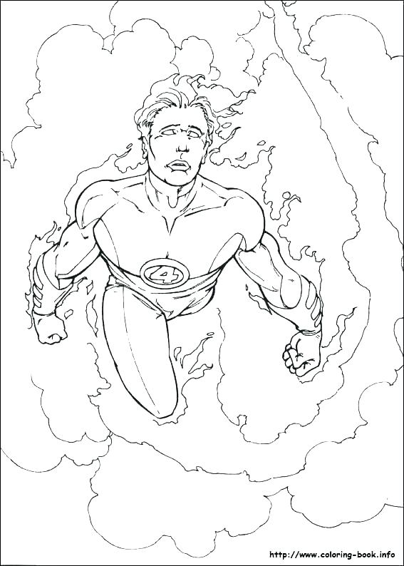 567x794 Fantastic 4 Coloring Pages Fantastic Four Coloring Pages Fantastic