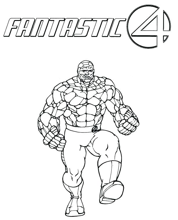 612x757 Fantastic Four Coloring Pages Fantastic 4 Coloring Pages Fantastic