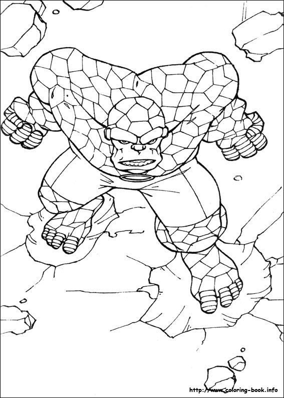 567x794 Fantastic Four Coloring Picture Coloring And Activities