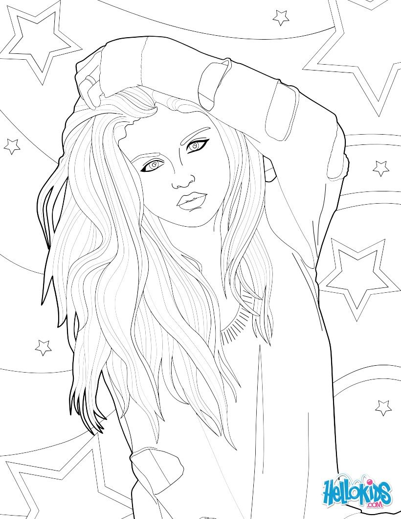820x1060 Fantastic Coloring Picture Of Selena Gomez Coloring Page. More