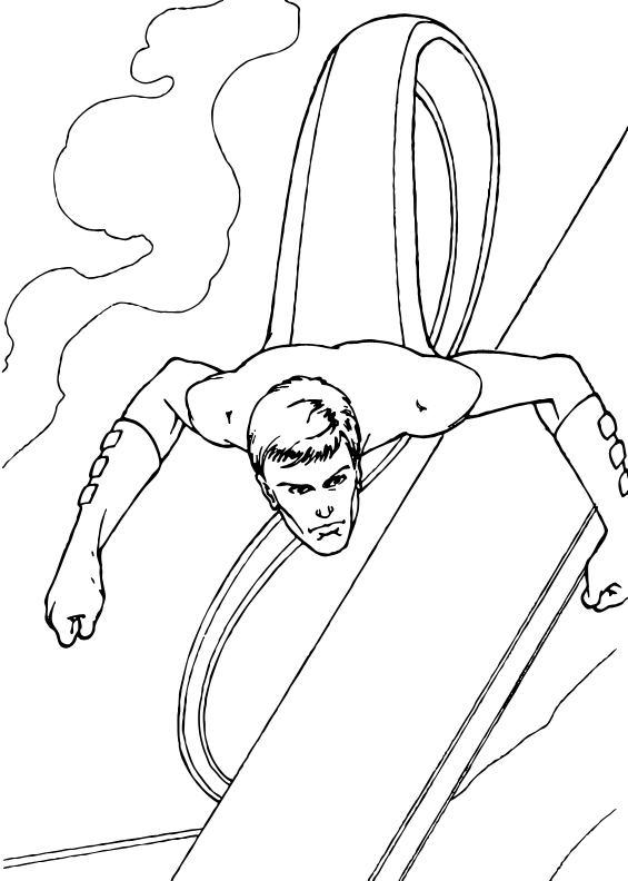 565x792 Mr. Fantastic The Power To Stretch Coloring Page. A Coloring Page