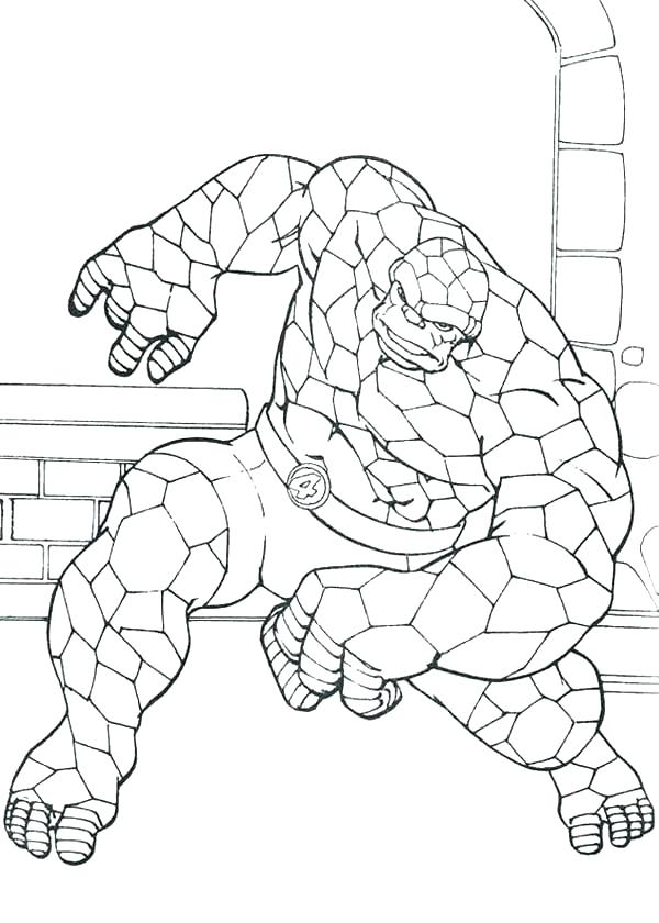 600x840 Fantastic 4 Coloring Pages Beautiful Fantastic Four Coloring Pages