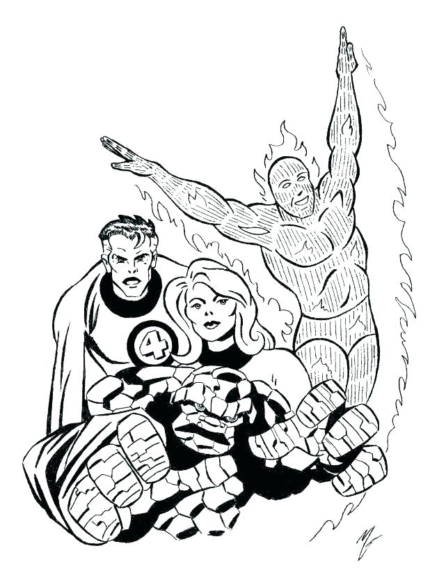 618x826 Fantastic 4 Coloring Pages Fantastic 4 Coloring Pages Fantastic 4