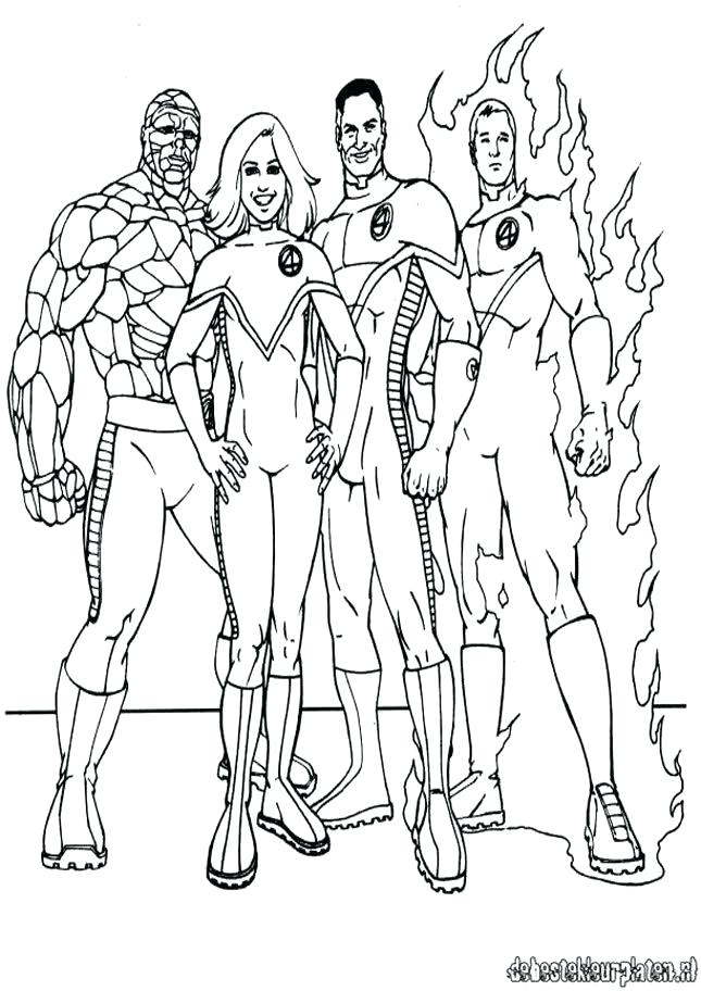 645x912 Fantastic 4 Coloring Pages Fantastic Four Coloring Pages Fantastic