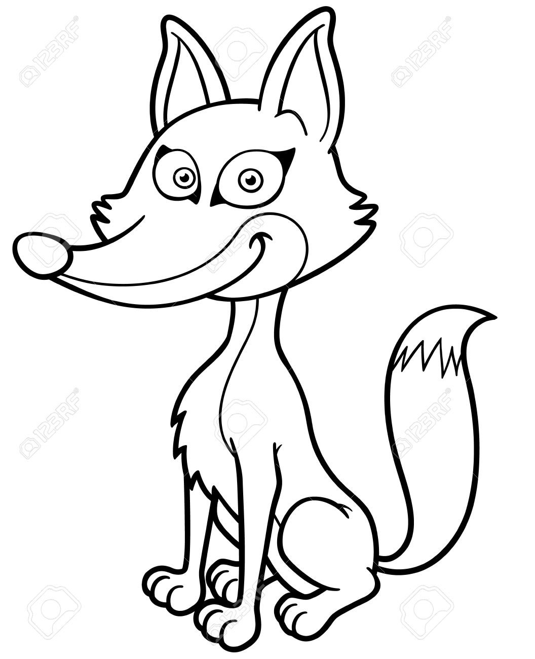 1056x1300 Fox Clipart Coloring Book Pencil And In Color Clip On Fantastic Mr