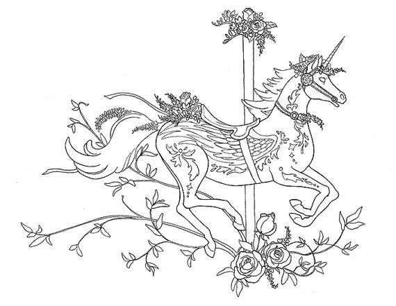 570x441 Carousel Horse