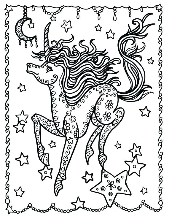 570x738 Fantasy Coloring Pages For Adults