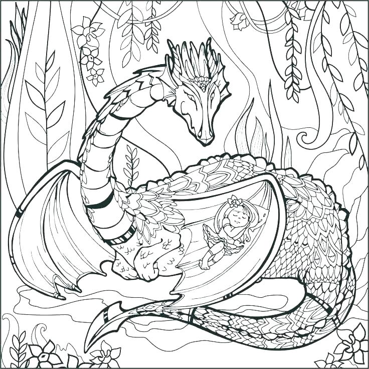 736x736 Mythological Animal Coloring Pages Mythical Creature Creatures