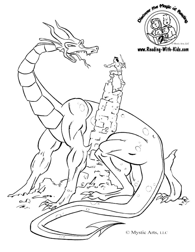 684x885 Fantasy And Dragon Coloring Pages