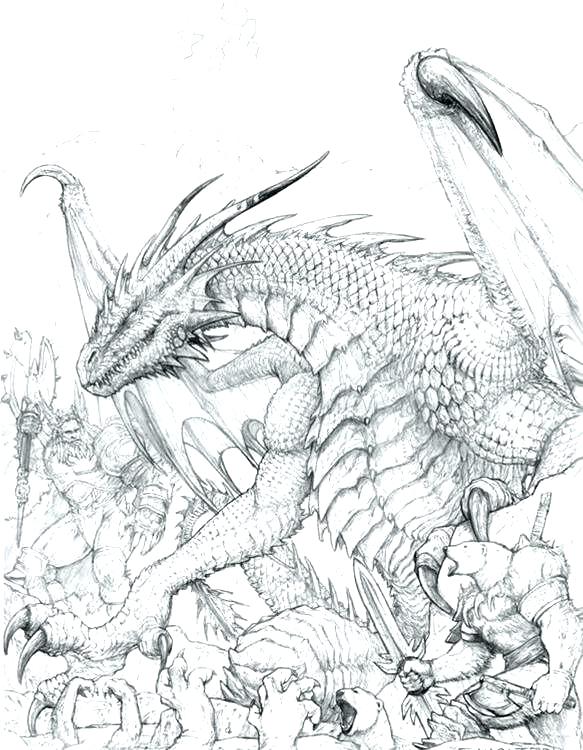 583x750 Printable Dragon Coloring Pages Good Dragon Coloring Pages