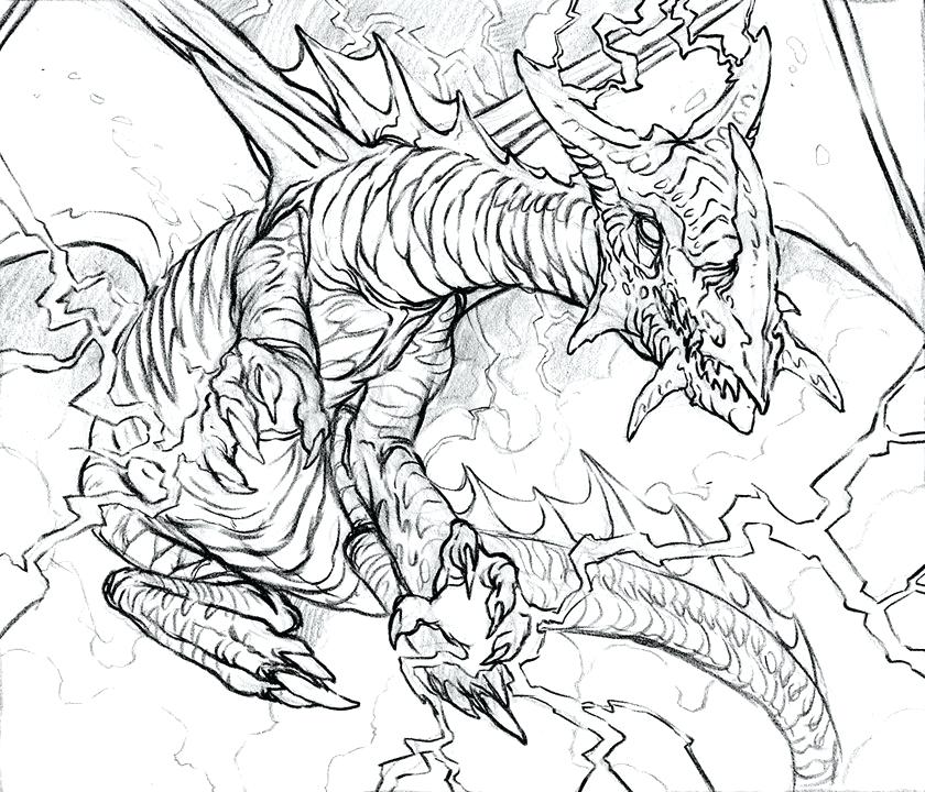 840x720 Scary Dragon Coloring Pages Dragon Printable Coloring Pages Dragon