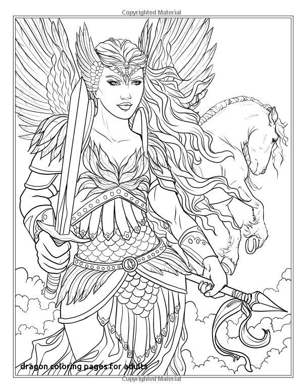 600x776 Pro Dragon And Unicorn Coloring Book Fantasy
