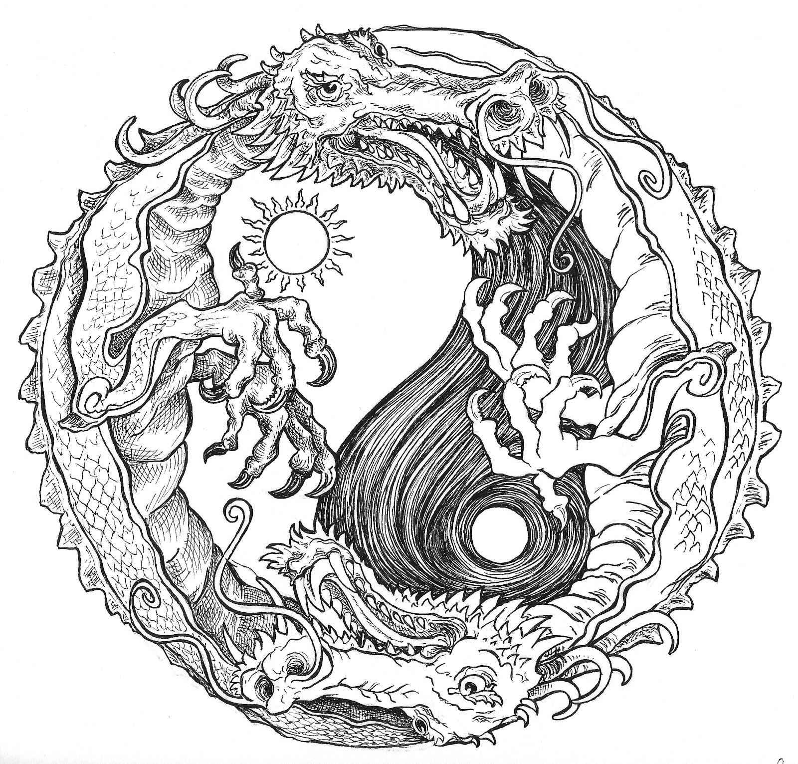 1600x1531 Wonderful Design Ideas Dragon Coloring Pages Adult Magical Fantasy