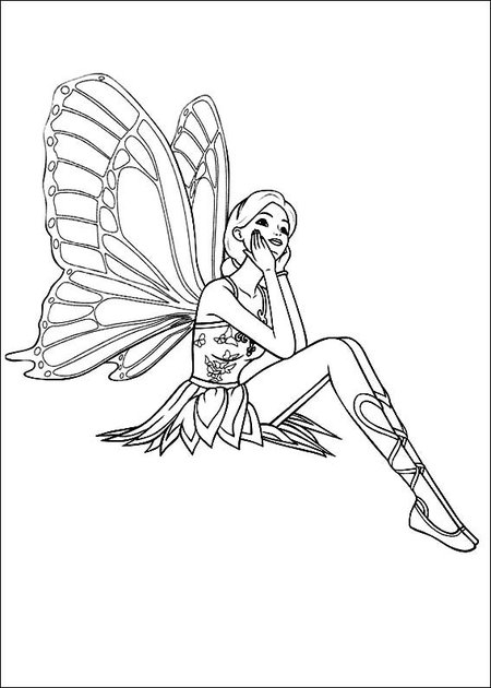 Fantasy Fairy Coloring Pages